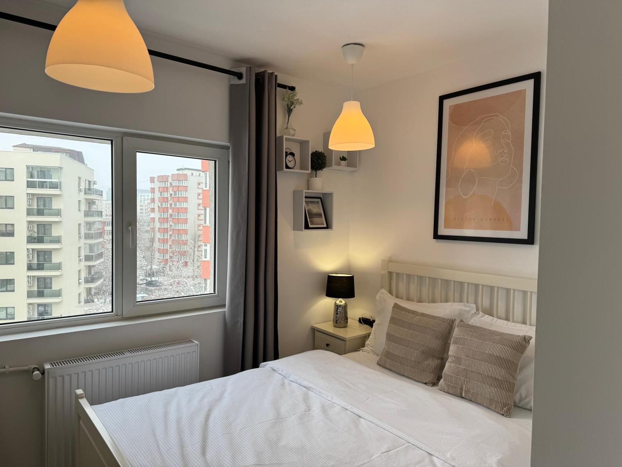 Evan Cozy Flat With Balcony & Parking, 13 September Boekarest Buitenkant foto